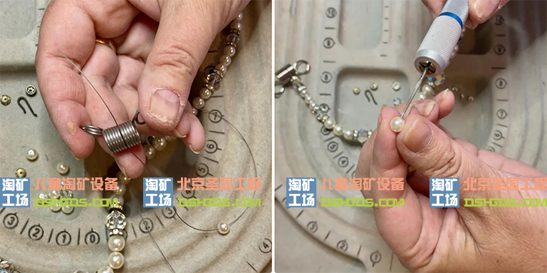 儿童淘沙矿游乐DIY教你制作简单的珍珠串珠项链(图5)